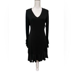 Karen Kane Sierra Lifestyle Ruffle Dress - black Small